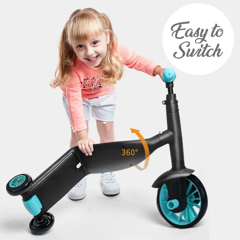 LITTLE STORY Kids Scooter/Balance Bike/Tri Cycle - Green