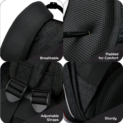 LITTLE STORY 2in1 Diaper Bag w/Sanitizer Bottle keychain & Stroller Hooks - Black