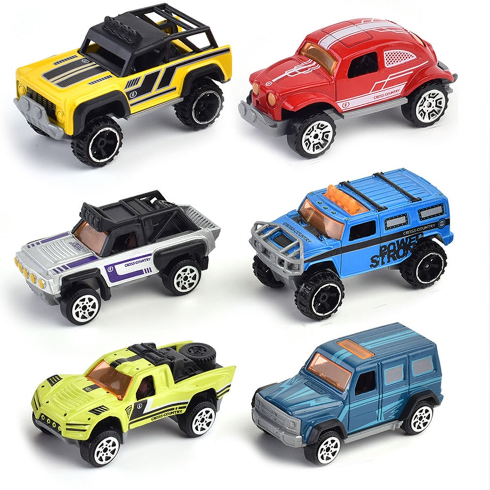 LITTLE STORY Alloy Sliding Off - Road Toy Vehicle (6Pcs) - Multicolor