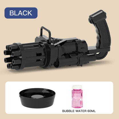 LITTLE STORY - 8 Holes Bubble Machine Kids Gun - Black