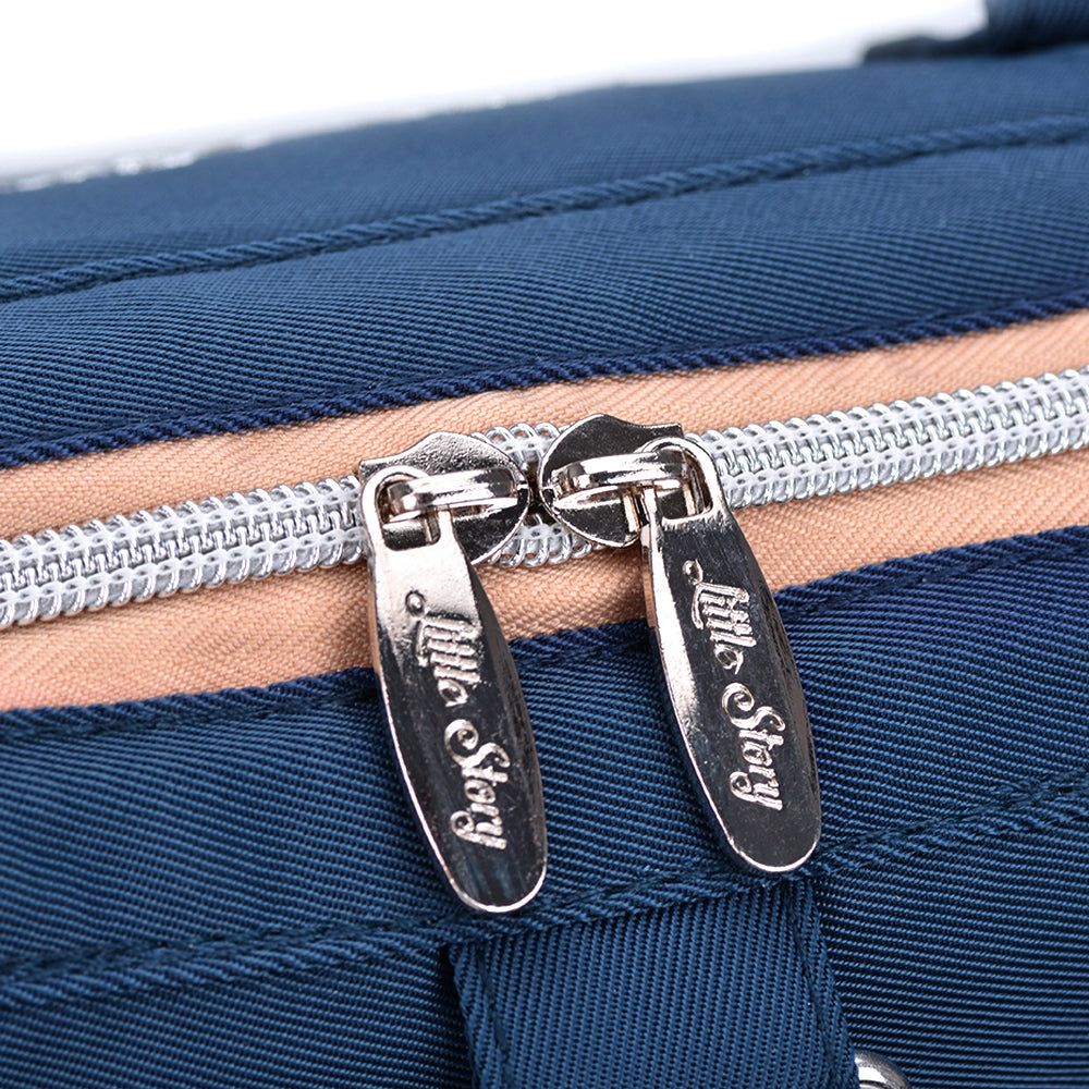 LITTLE STORY Ace Diaper Bag - Blue Beige