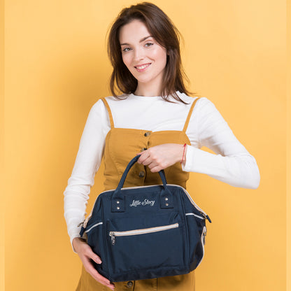 LITTLE STORY Ace Diaper Bag - Blue Beige