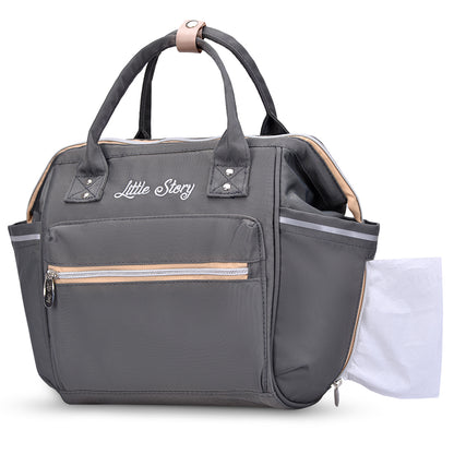 LITTLE STORY Ace Diaper Bag - Grey