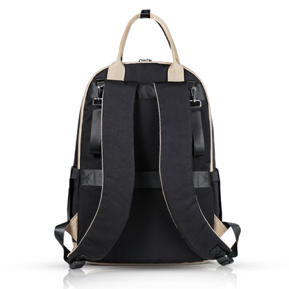 LITTLE STORY Kenzie Mom Dad Travel Diaper Backpack - Black
