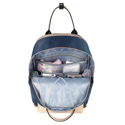 LITTLE STORY Kenzie Mom Dad Travel Diaper Backpack - Dark Blue
