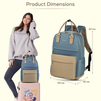 LITTLE STORY Kenzie Mom Dad Travel Diaper Backpack - Blue