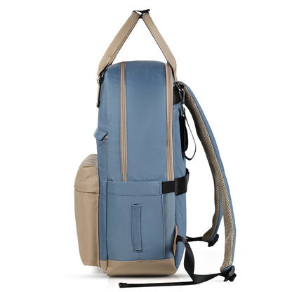 LITTLE STORY Kenzie Mom Dad Travel Diaper Backpack - Blue