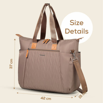 LITTLE STORY Zurich Pack and Go Baby Travel Diaper Bag - Beige