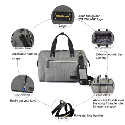 LITTLE STORY Zera Mom Dad Diaper Bag - Grey