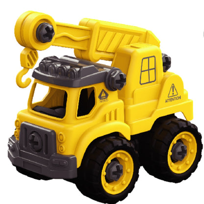 LITTLE STORY Kids Construction Toy Crane - Yellow