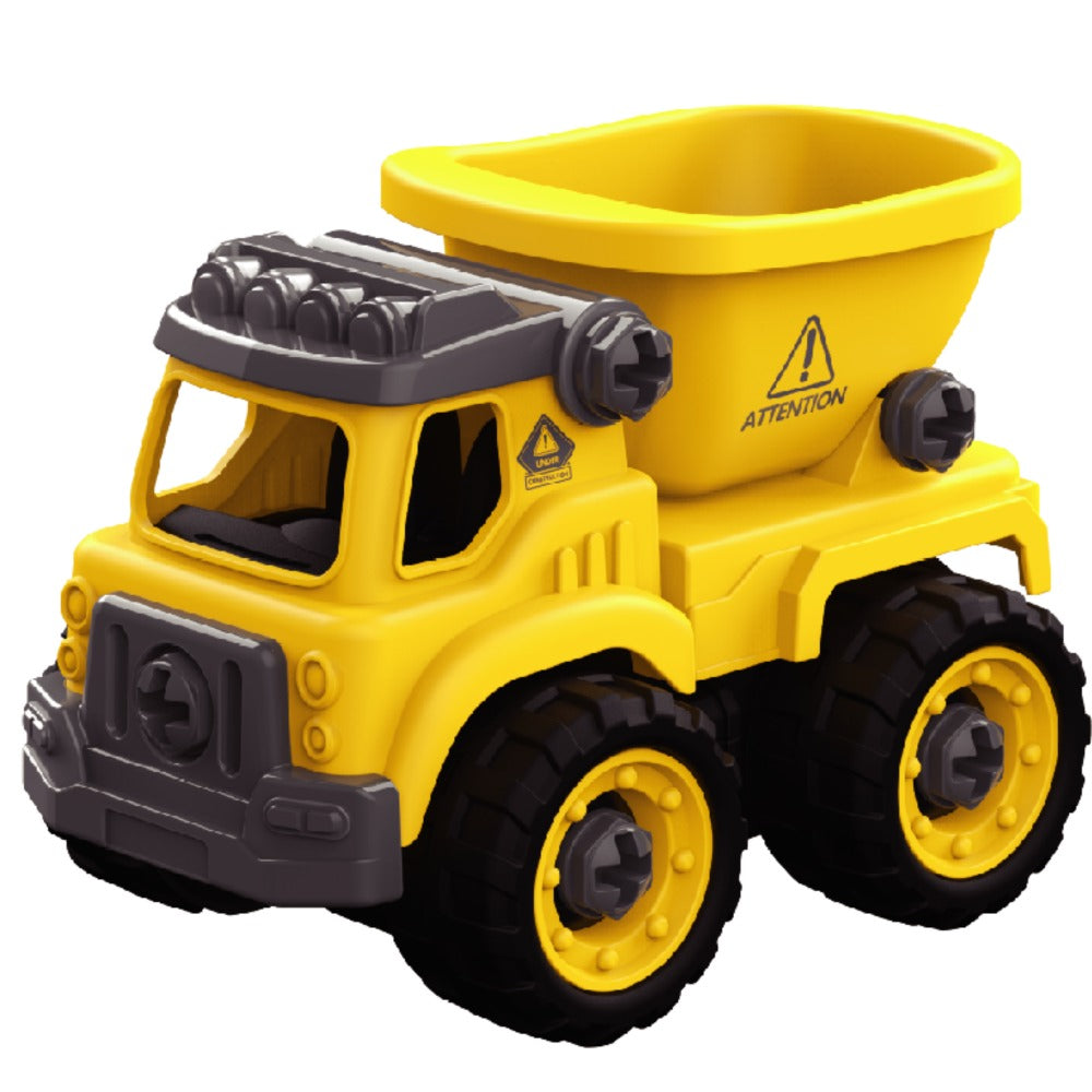 LITTLE STORY Kids Construction Toy Dump Truck - Yellow