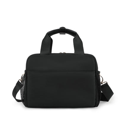 Little Story Compact Diaper Backpack with Changing Pad & Shoulder Strap – Water-Repellent Baby Nappy Bag, Black