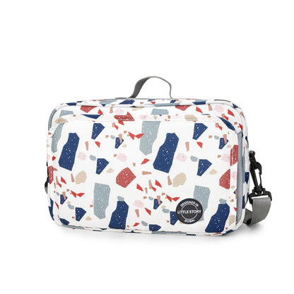 LITTLE STORY Baby Diaper Changing Clutch Kit - Geo White