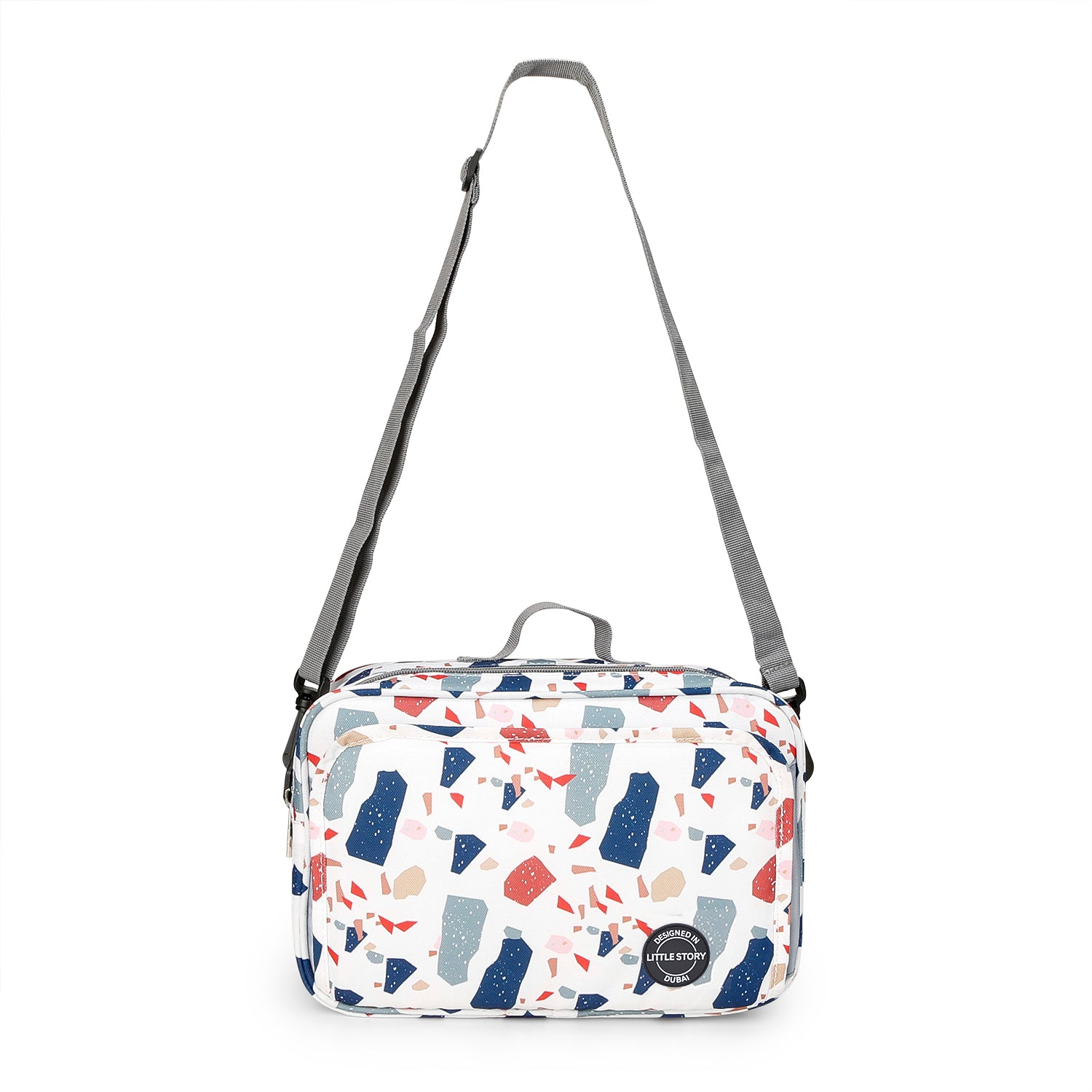 LITTLE STORY Baby Diaper Changing Clutch Kit - Geo White
