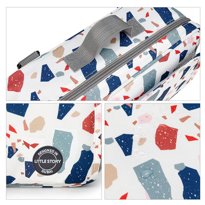 LITTLE STORY Baby Diaper Changing Clutch Kit - Geo White