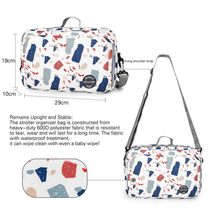 LITTLE STORY Baby Diaper Changing Clutch Kit - Geo White