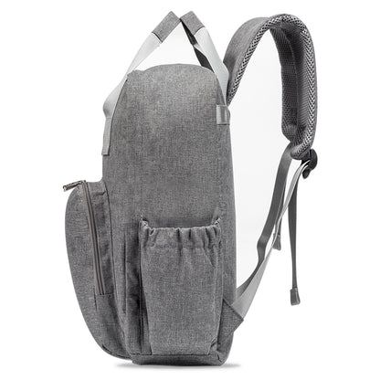LITTLE STORY Stylish Diaper Travel Backpack wt Changing Pad - Grey