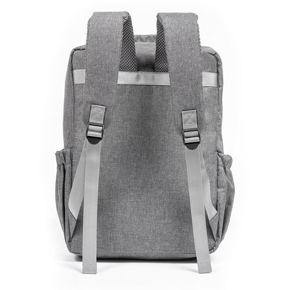 LITTLE STORY Stylish Diaper Travel Backpack wt Changing Pad - Grey