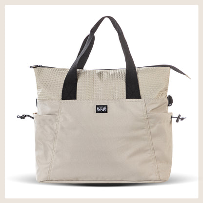 LITTLE STORY Mommy Diaper Bag w/Changing Mat – Beige