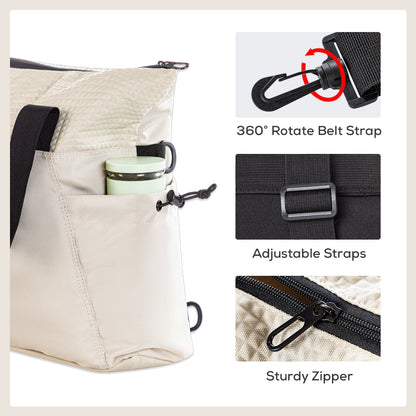 LITTLE STORY Mommy Diaper Bag w/Changing Mat – Beige