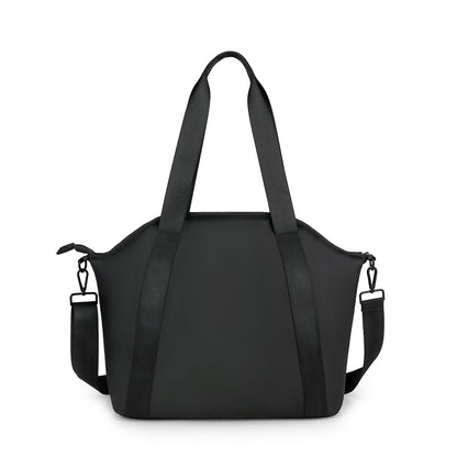 LITTLE STORY Onyx Diaper Bag with Stroller Straps - Black