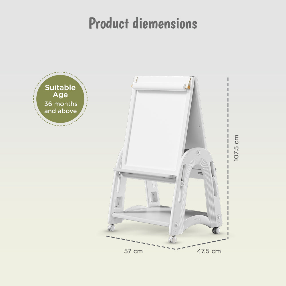 لوحة رسم مزدوجة الجوانب من ليتل ستوري - بيضاء
