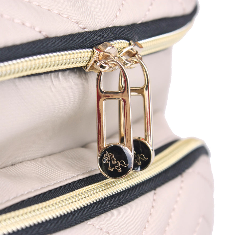 LITTLE STORY Georgia Diaper Bag wt Changing Pad & Stroller Hooks - Ivory