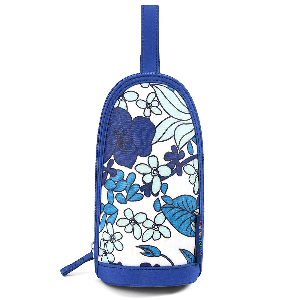 Little Story Insulated Bottle Bag - Floral Blue