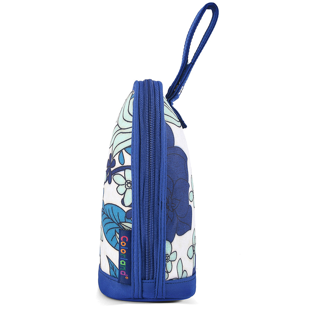 Little Story Insulated Bottle Bag - Floral Blue