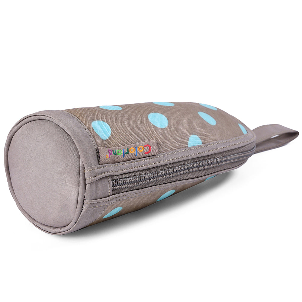 Little Story Insulated Bottle Bag - Polka Brown