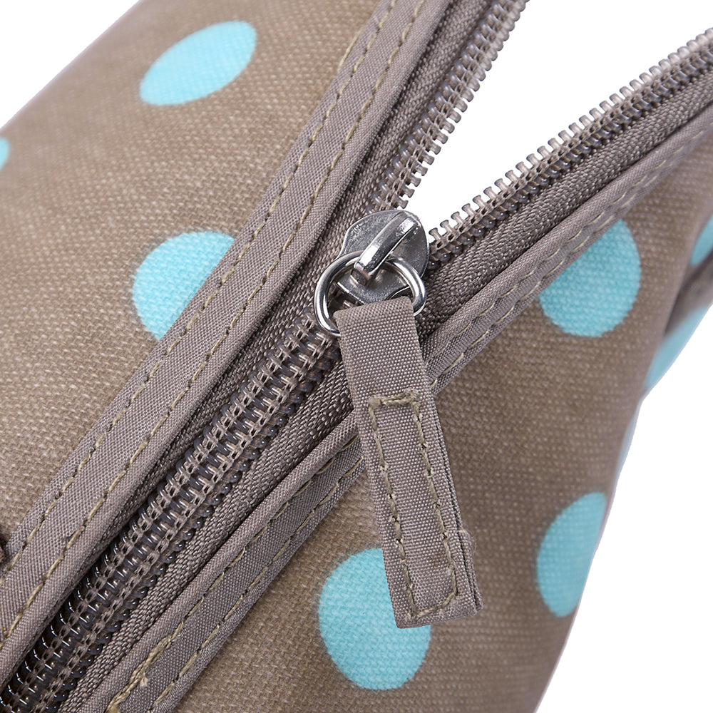 Little Story Insulated Bottle Bag - Polka Brown