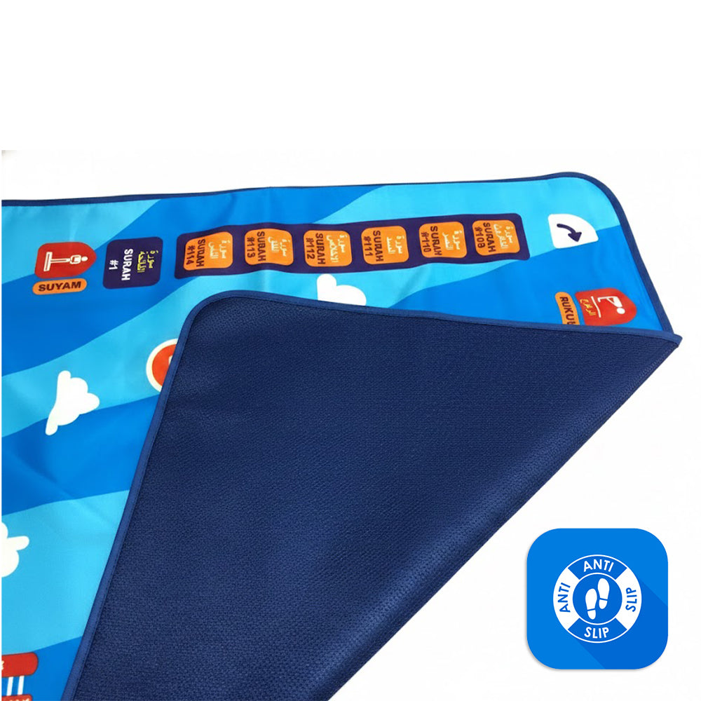 Little Story Kids Islamic Salah/Prayer Learning Mat -  Blue
