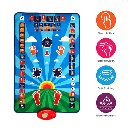 Little Story Kids Islamic Salah/Prayer Learning Mat -  Blue