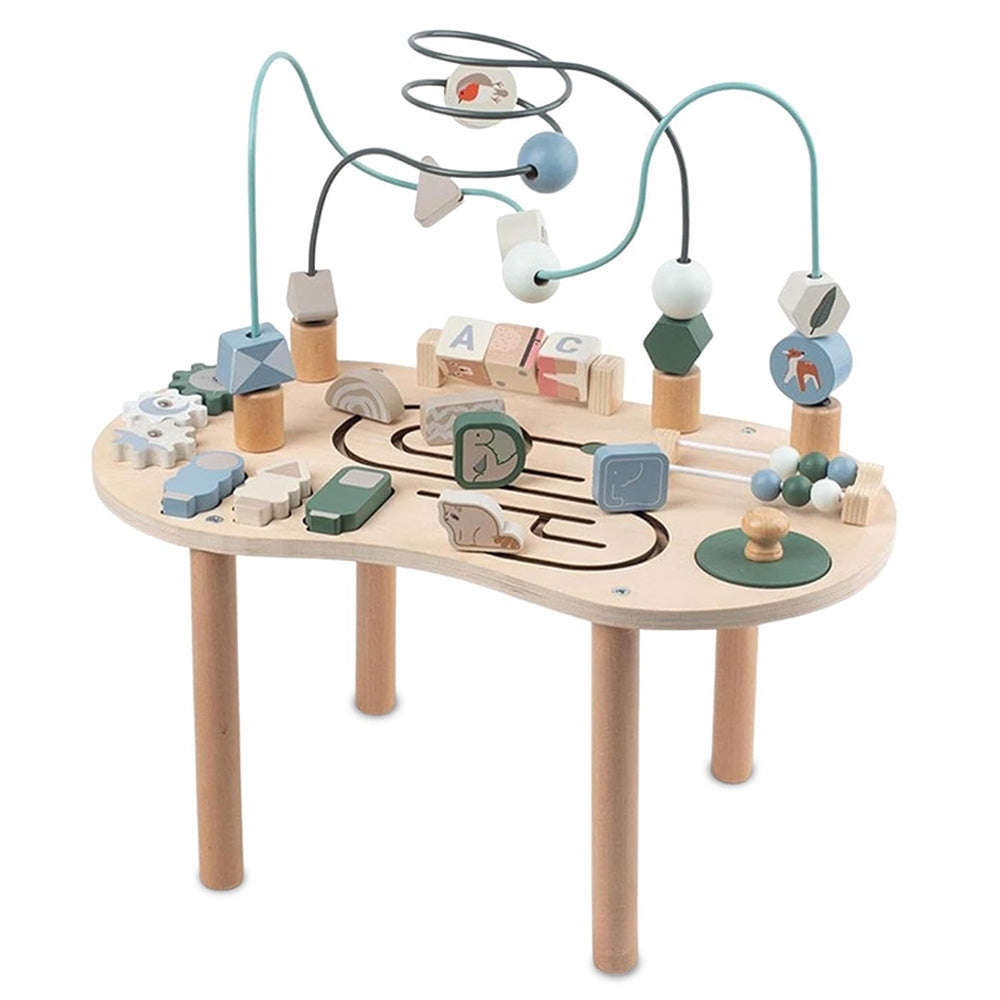 LITTLE STORY Wooden Activity Table Montessori Play - Multicolor
