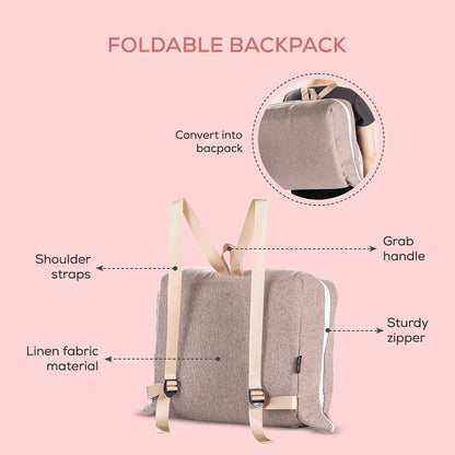 LITTLE STORY - Portable Baby Nest & Lounger Sleeping Pod  - Brown