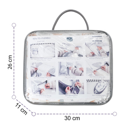 سرير استرخاء ناعم قابل للتنفس من ليتل ستوري لحديثي الولادة - رنة