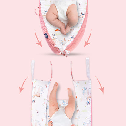 سرير استرخاء ناعم قابل للتنفس من ليتل ستوري لحديثي الولادة - رنة