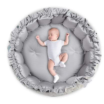 سجادة لعب/صالة ألعاب رياضية ٥ في ١ من ليتل ستوري بيبي - أبيض