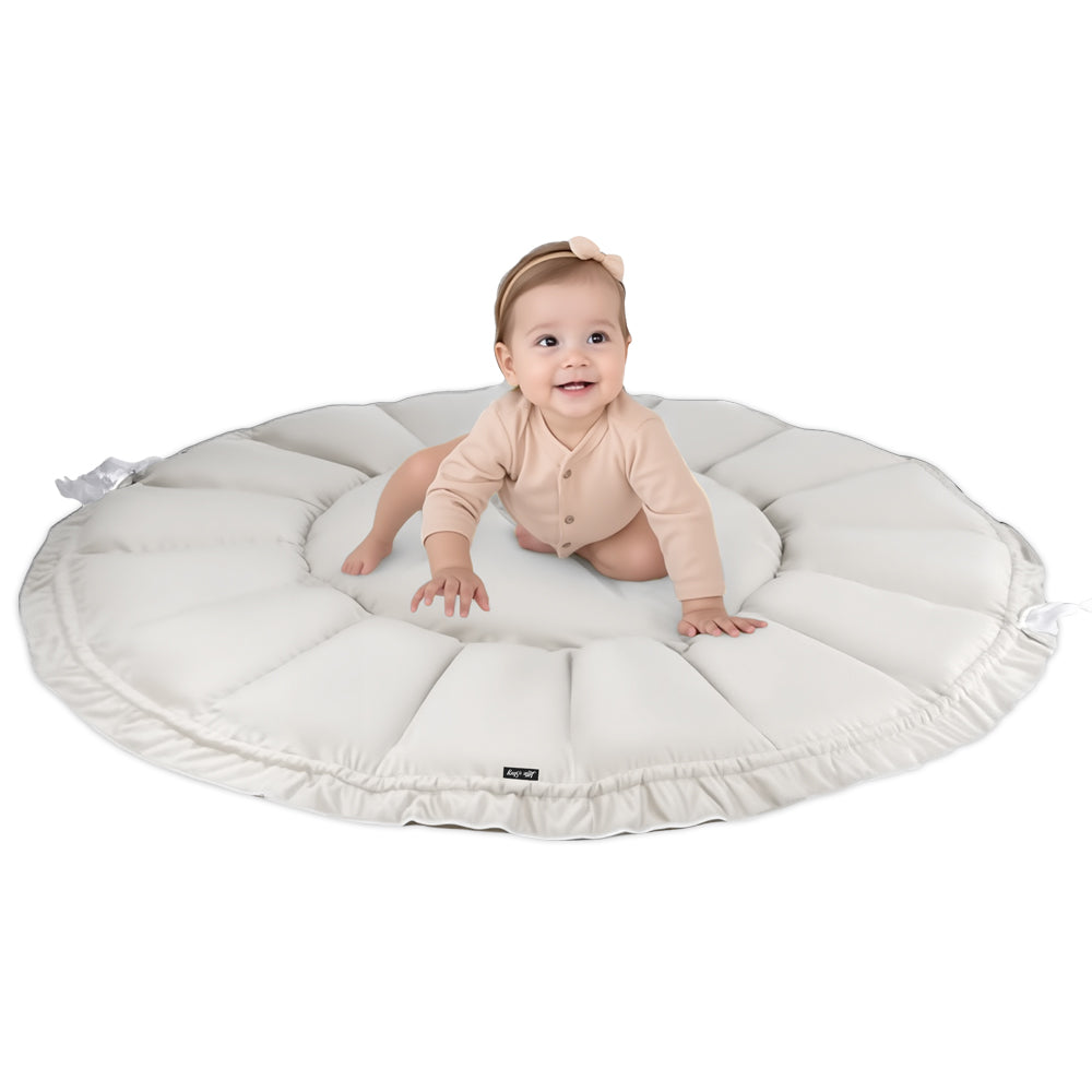 سجادة لعب/صالة ألعاب رياضية ٥ في ١ من ليتل ستوري بيبي - أبيض