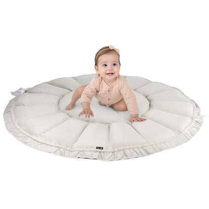 سجادة لعب/صالة ألعاب رياضية ٥ في ١ من ليتل ستوري بيبي - أبيض