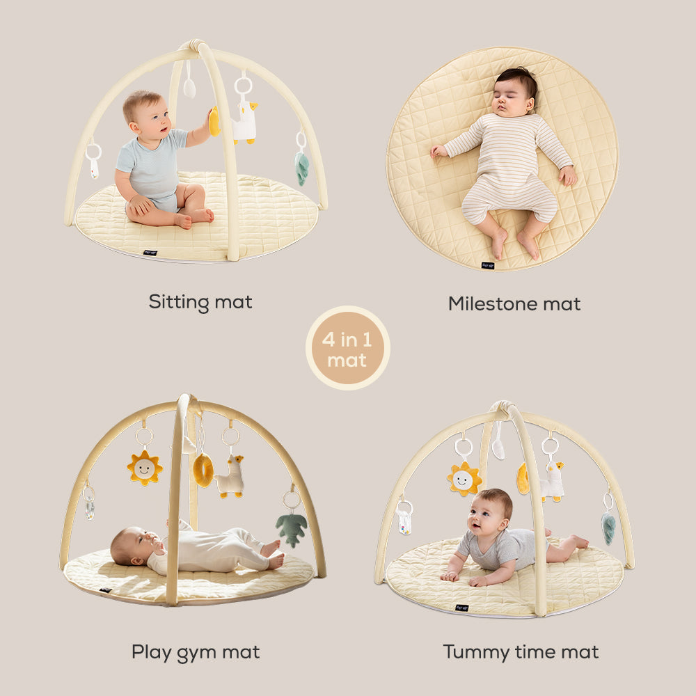 Little Story Baby Play Mat/Activity Gym - Beige