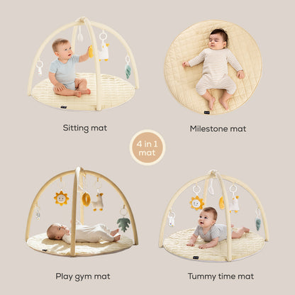 Little Story Baby Play Mat/Activity Gym - Beige