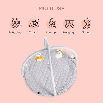 سجادة لعب/صالة ألعاب للأطفال من ليتل ستوري - رمادي