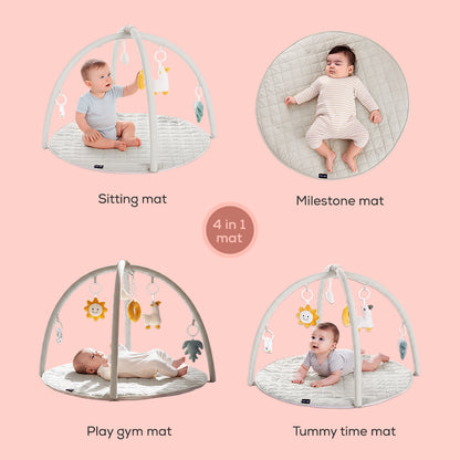 سجادة لعب/صالة ألعاب للأطفال من ليتل ستوري - رمادي