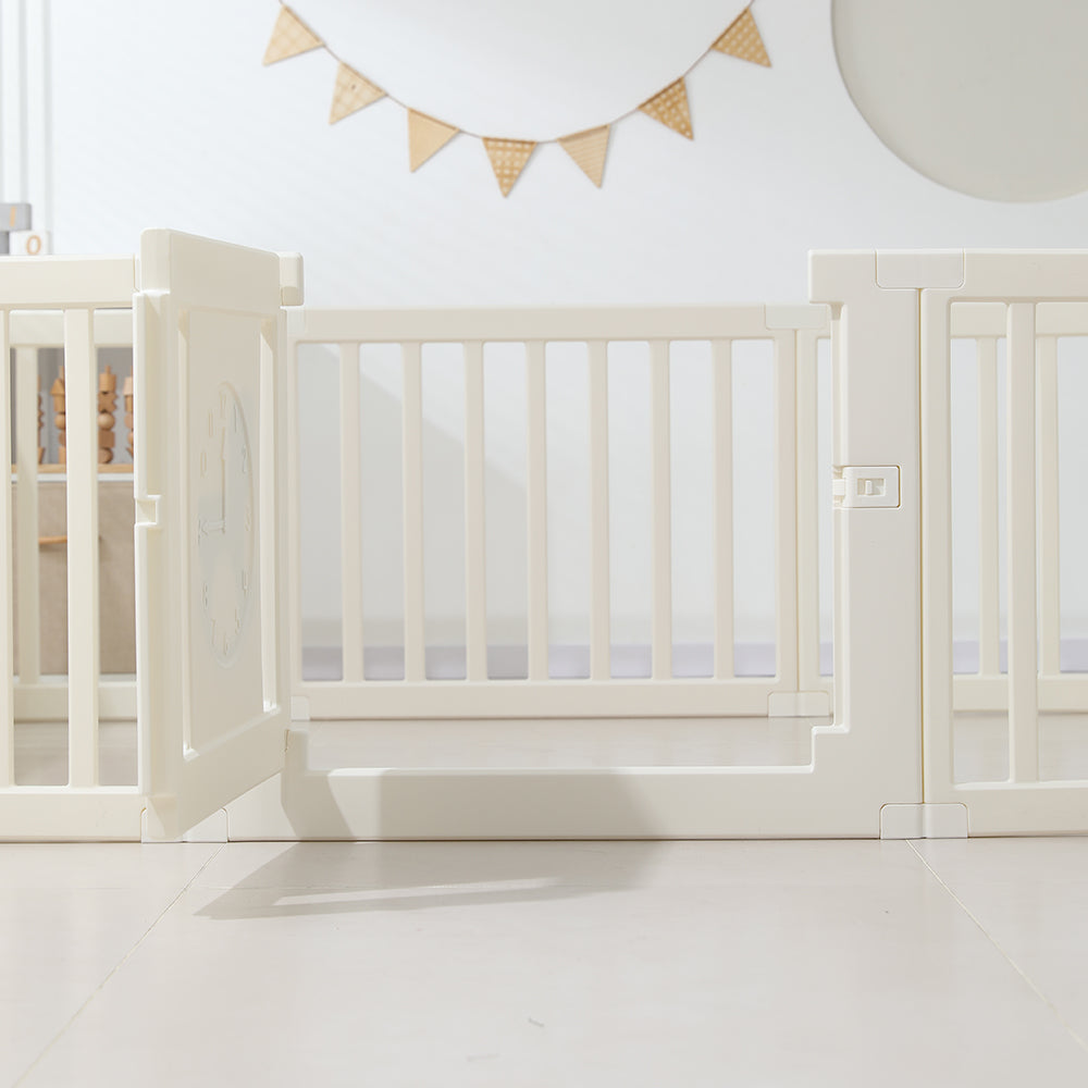 Little Story - Portable Playpen w/Door- Horse White
