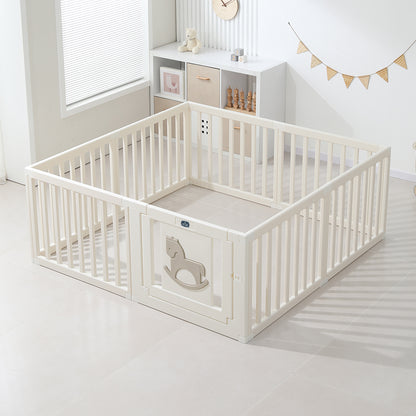 Little Story - Portable Playpen w/Door- Horse White