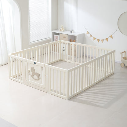 Little Story - Portable Playpen w/Door- Horse White