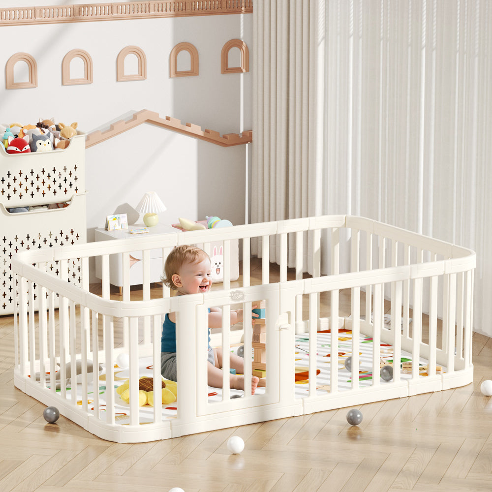 Little Story Playpen 140 x 200cm Large - White