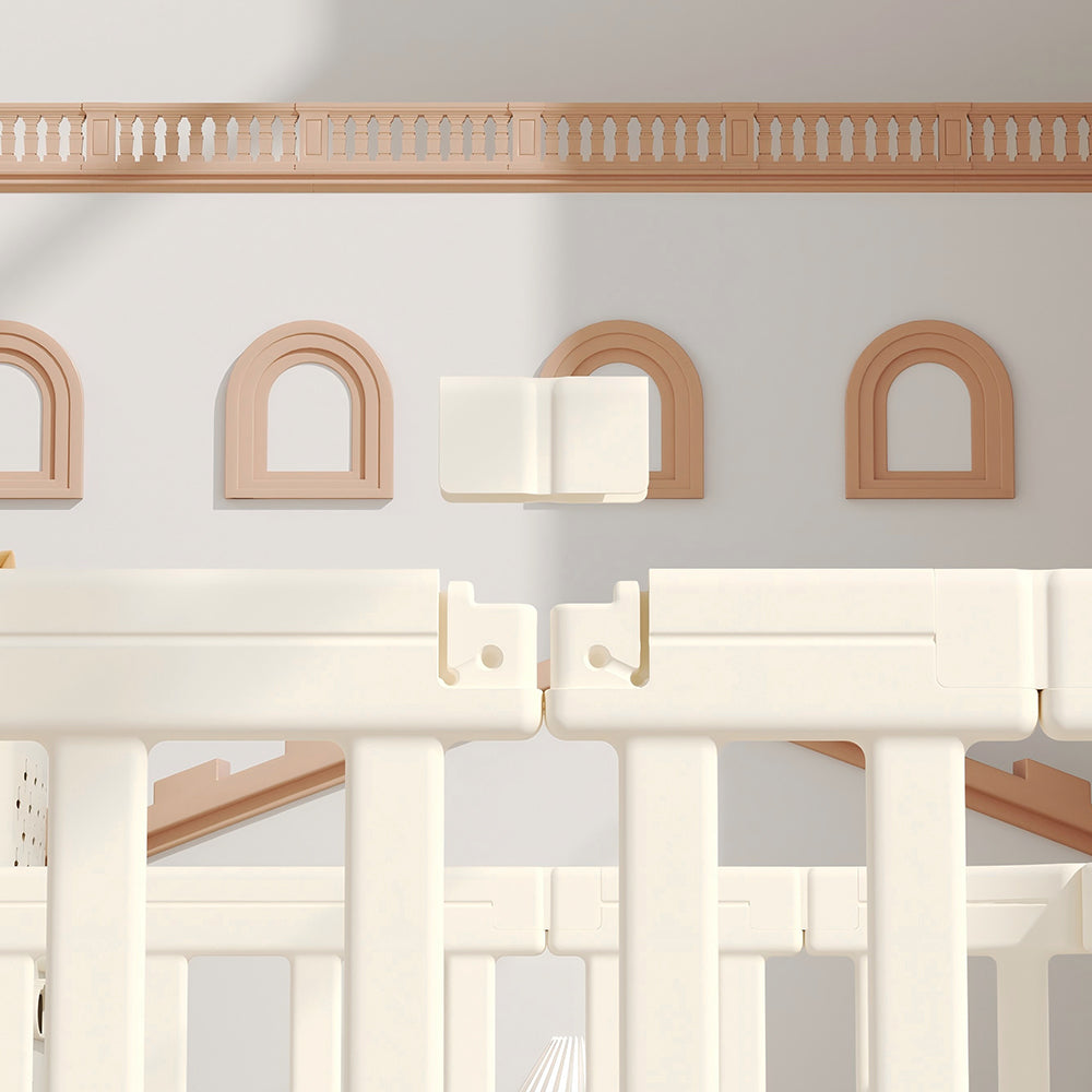 حظيرة لعب ليتل ستوري 140 × 200 سم كبيرة - بيضاء