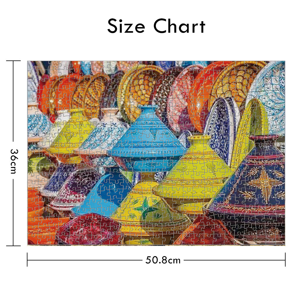 LITTLE STORY Jigsaw Puzzle Educational & Fun Game (Moroccan Art & Culture) - 500 pcs